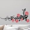 Wandaufkleber Wandtattoo Aufkleber Wand 2farbig Blumen Ranke Dekor Tattoo Musik Swing Noten Blüten Blumen Landschaft Rosen Liebe