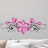 Wandaufkleber Wandtattoo Aufkleber Wand 2farbig Blumen Ranke Dekor Tattoo Musik Swing Noten Blüten Blumen Landschaft Rosen Liebe