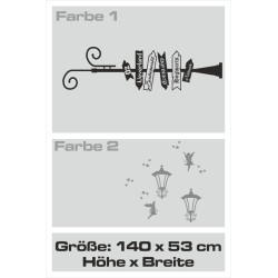 Wandaufkleber Wandtattoo Aufkleber Wand 2farbig Blumen Ranke Dekor Tattoo Musik Swing Noten Blüten Blumen Landschaft Rosen Liebe