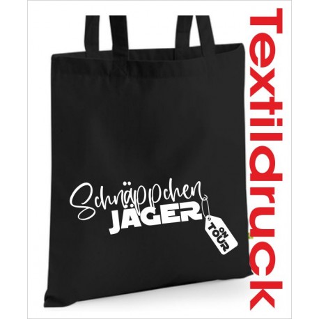 Stoffbeutel Baumwolltasche Schnäppchen Jäger on Tour Bio Shopping Beutel Einkauf Tasche Sack bedruckt Jute Aufdruck