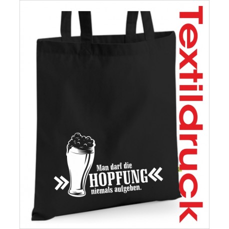 Stoffbeutel Baumwolltasche Hopfung aufgeben Bier Fun Party Bio Shopping Beutel Einkauf Tasche Sack bedruckt Jute Aufdruck