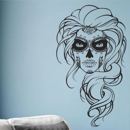 Wandaufkleber Wandtattoo Sprüche Vintage Sugar Skull Bulli Bus Familie Endlosschleife Mandala Buddha Drache Liebe Faultier