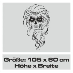 Wandaufkleber Wandtattoo Sprüche Vintage Sugar Skull Bulli Bus Familie Endlosschleife Mandala Buddha Drache Liebe Faultier