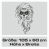 Wandaufkleber Wandtattoo Sprüche Vintage Sugar Skull Bulli Bus Familie Endlosschleife Mandala Buddha Drache Liebe Faultier