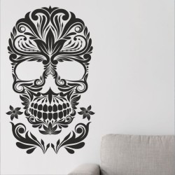 Wandaufkleber Wandtattoo Sprüche Vintage Sugar Skull Bulli Bus Familie Endlosschleife Mandala Buddha Drache Liebe Faultier