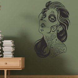 Wandaufkleber Wandtattoo Sprüche Vintage Sugar Skull Bulli Bus Familie Endlosschleife Mandala Buddha Drache Liebe Faultier