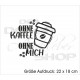 Stoffbeutel Baumwolltasche ohne Kaffee - ohne MICH Coffee to go Bio Shopping Beutel Einkauf Tasche Sack bedruckt Jute Aufdruck