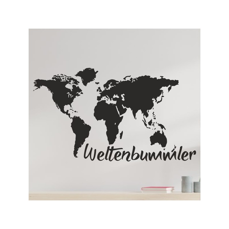 Wandaufkleber Wandtattoo Sprüche Vintage Sugar Skull Bulli Bus Familie Endlosschleife Mandala Buddha Drache Liebe Faultier