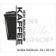 Stoffbeutel Baumwolltasche brauche KAFFEE Coffee to go Bio Shopping Beutel Einkauf Tasche Sack bedruckt Jute Aufdruck