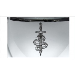 Schlange Cobra Gift Snake Schwert Dolch Degen Aufkleber Auto Tattoo Car Style Sticker