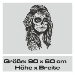 Wandaufkleber Wandtattoo Sprüche Vintage Sugar Skull Bulli Bus Familie Endlosschleife Mandala Buddha Drache Liebe Faultier