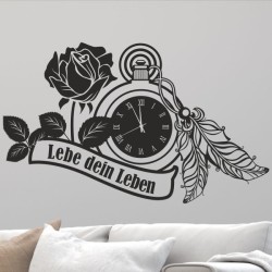 Wandaufkleber Wandtattoo Sprüche Vintage Sugar Skull Bulli Bus Familie Endlosschleife Mandala Buddha Drache Liebe Faultier