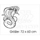 Schlange Cobra Gift Snake Schwert Dolch Degen Aufkleber Auto Tattoo Car Style Sticker