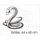 Schlange Cobra Gift Snake Schwert Dolch Degen Aufkleber Auto Tattoo Car Style Sticker