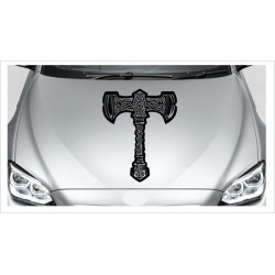 Odin Wikinger Nordic Viking Thors Hammer Aufkleber Auto Car Style Tattoo Autoaufkleber