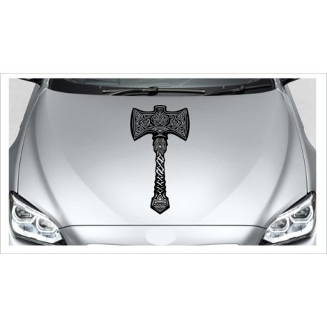 Odin Wikinger Nordic Viking Thors Hammer Aufkleber Auto Car Style Tattoo Autoaufkleber