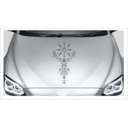 Odin Wikinger Nordic Viking Runen Thor Element Aufkleber Auto Car Style Tattoo Autoaufkleber