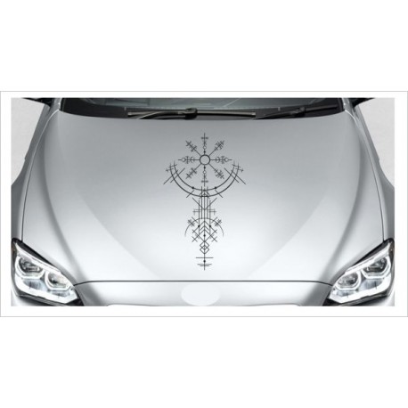 Odin Wikinger Nordic Viking Runen Thor Element Aufkleber Auto Car Style Tattoo Autoaufkleber