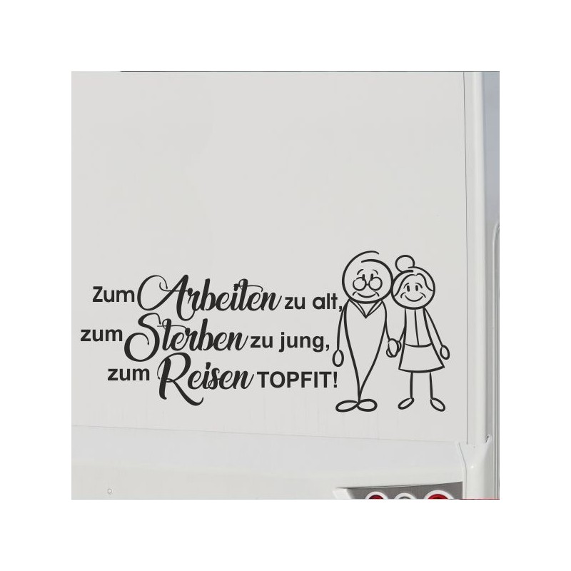 Aufkleber Wohnmobil Wohnwagen Reise Camping Auto Reisemobil Möwe Meer Kompass Globus Strand Palme Urlaub Spruch Familie Zuhause