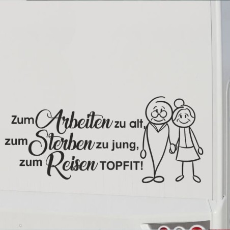 Aufkleber Wohnmobil Wohnwagen Reise Camping Auto Reisemobil Möwe Meer Kompass Globus Strand Palme Urlaub Spruch Familie Zuhause