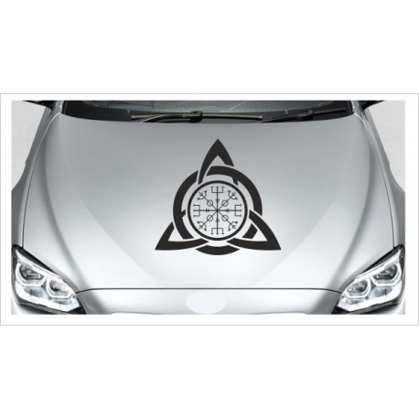 Odin Wikinger Nordic Viking Symbol Runen Dekor  Aufkleber Auto Car Style Tattoo Autoaufkleber