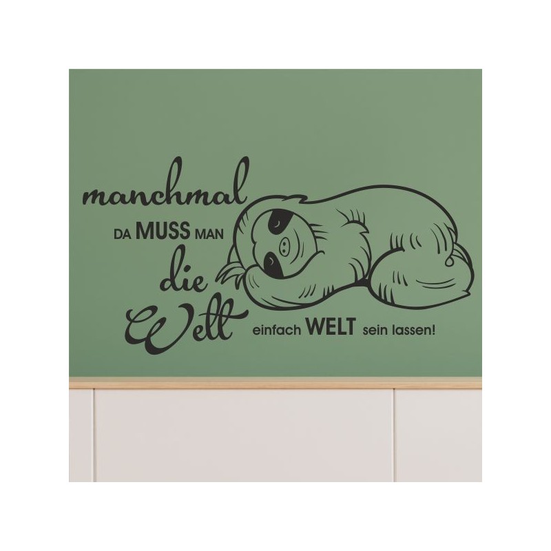 Wandaufkleber Wandtattoo Sprüche Vintage Sugar Skull Bulli Bus Familie Endlosschleife Mandala Buddha Drache Liebe Faultier