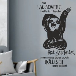 Wandaufkleber Wandtattoo Sprüche Vintage Sugar Skull Bulli Bus Familie Endlosschleife Mandala Buddha Drache Liebe Faultier