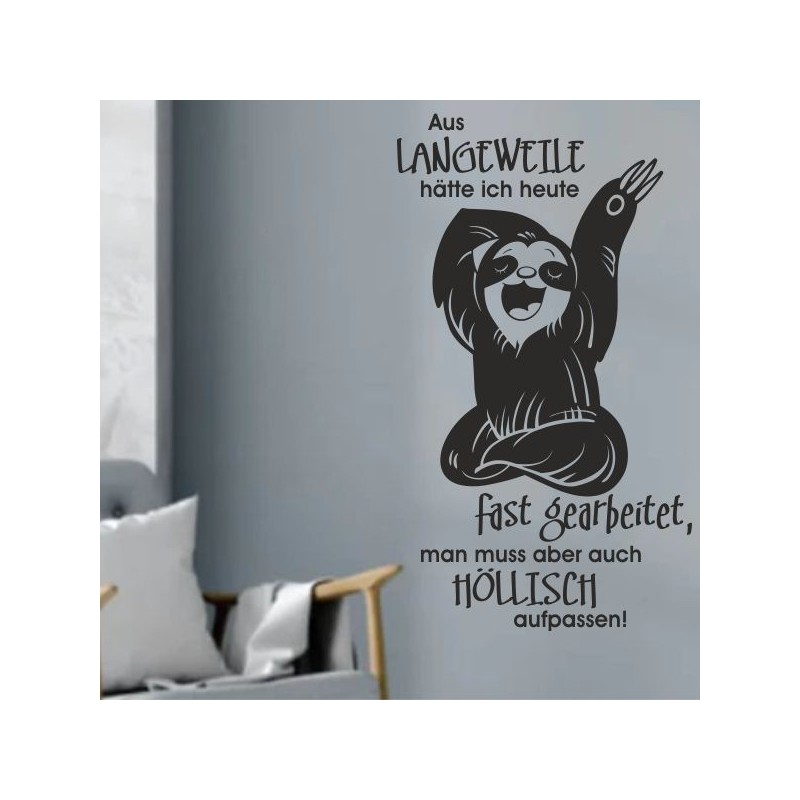 Wandaufkleber Wandtattoo Sprüche Vintage Sugar Skull Bulli Bus Familie Endlosschleife Mandala Buddha Drache Liebe Faultier