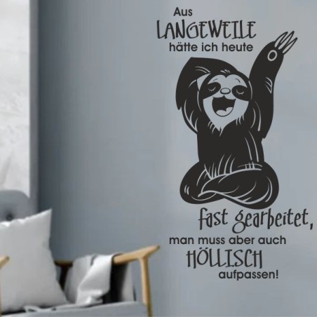 Wandaufkleber Wandtattoo Sprüche Vintage Sugar Skull Bulli Bus Familie Endlosschleife Mandala Buddha Drache Liebe Faultier