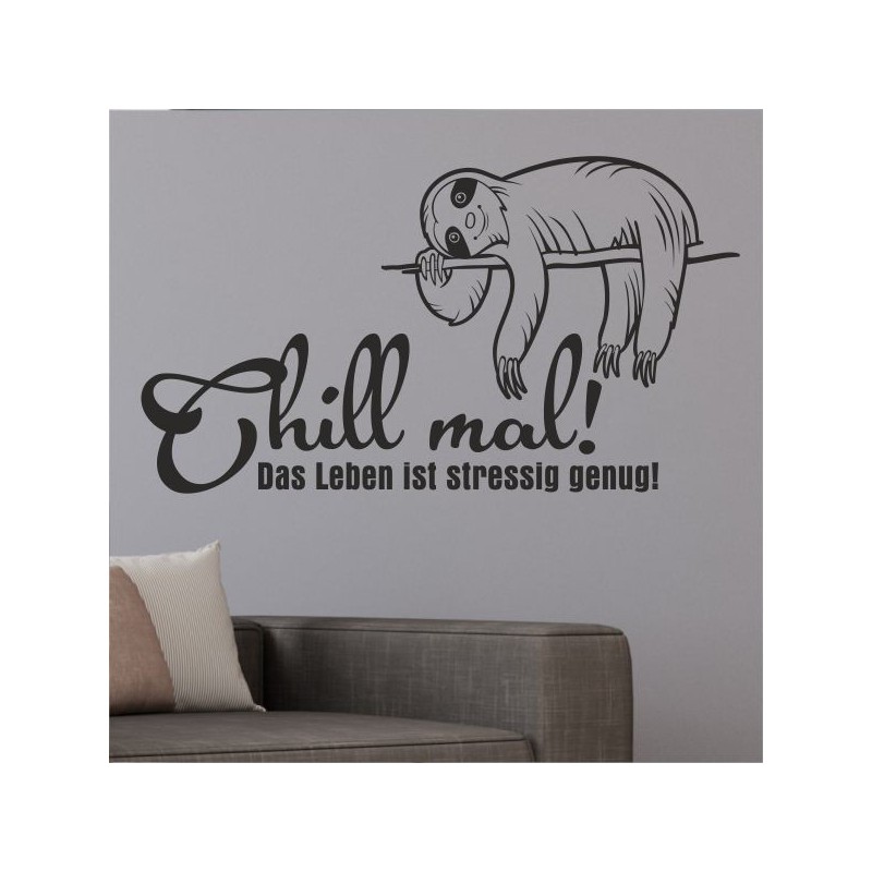 Wandaufkleber Wandtattoo Sprüche Vintage Sugar Skull Bulli Bus Familie Endlosschleife Mandala Buddha Drache Liebe Faultier