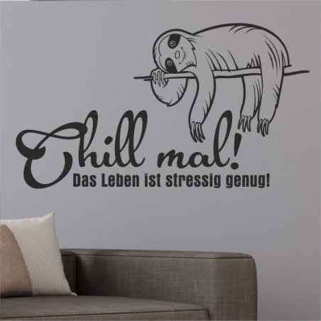 Wandaufkleber Wandtattoo Sprüche Vintage Sugar Skull Bulli Bus Familie Endlosschleife Mandala Buddha Drache Liebe Faultier