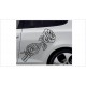 Totenkopf Rose Hand Love GIFT Aufkleber SET Car Style Tattoo  Fahrzeuge Seitenaufkleber