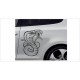 Cobra Gift Schlange Snake Aufkleber SET Auto Car Style Tattoo Folie Beschriften