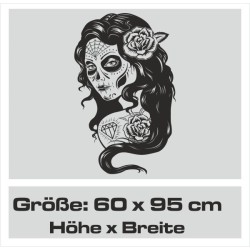 Wandaufkleber Wandtattoo Sprüche Vintage Sugar Skull Bulli Bus Familie Endlosschleife Mandala Buddha Drache Liebe Faultier