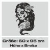Wandaufkleber Wandtattoo Sprüche Vintage Sugar Skull Bulli Bus Familie Endlosschleife Mandala Buddha Drache Liebe Faultier