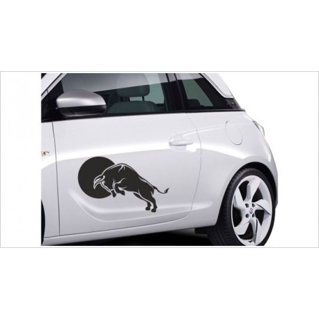 Bulle Bulls Sonne Stier Power Aufkleber SET Auto Tattoo Car Style Sticker