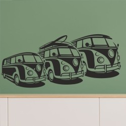 Wandaufkleber Wandtattoo Sprüche Vintage Sugar Skull Bulli Bus Familie Endlosschleife Mandala Buddha Drache Liebe Faultier