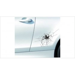 Spinne Spider Netz Kreuz Gift Aufkleber SET Auto Tattoo Car Style Sticker