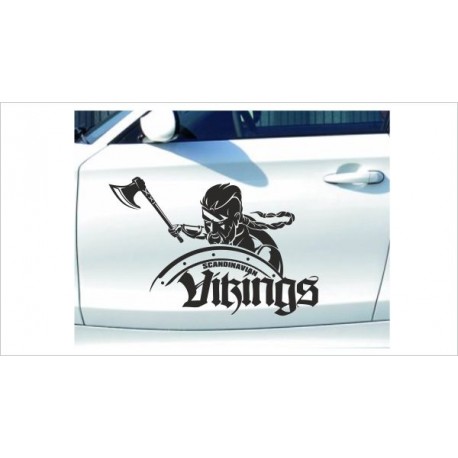 Wikinger Nordic Viking Schwert & Schild Thor Odin Aufkleber SET Auto Tattoo Car Style Sticker