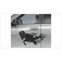 Pick Up Dodge RAM Widder Flame Fire Muscle Car Aufkleber SET Auto Tattoo Car Style Sticker