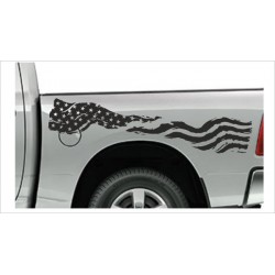 Pick Up Dodge RAM Amerika Flagge Muscle Car Aufkleber SET Auto Tattoo Car Style Sticker