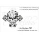 Pick Up Dodge RAM Totenkopf Kolben Flagge Muscle Car Aufkleber SET Auto Tattoo Car Style Sticker