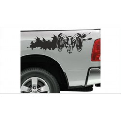 Pick Up Dodge RAM Widder Matsch Schlamm Muscle Car Aufkleber SET Auto Tattoo Car Style Sticker