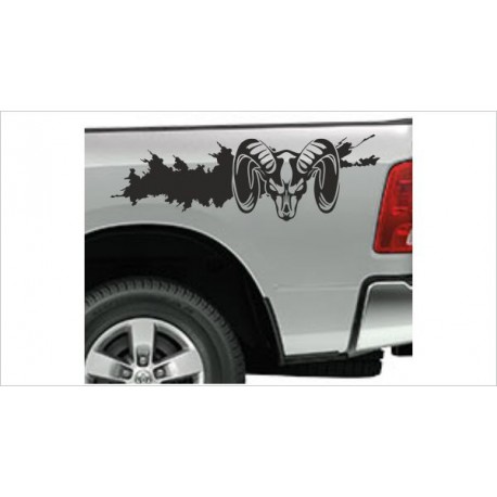 Pick Up Dodge RAM Widder Matsch Schlamm Muscle Car Aufkleber SET Auto Tattoo Car Style Sticker