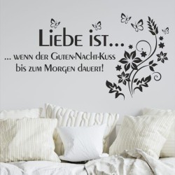 Wandaufkleber Wandtattoo Aufkleber Wand Liebe ist.. Endlosschleife Wunschnamen Ehepartner Verliebte Sprüche Familie Worte Herz