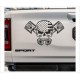 Pick Up Dodge RAM Amerika Flagge Totenkopf Kolben Muscle Car Aufkleber SET Auto Tattoo Car Style Sticker