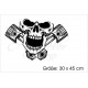 Pick Up Dodge RAM Totenkopf Kolben Fun  Muscle Car Aufkleber SET Auto Tattoo Car Style Sticker