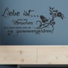 Wandaufkleber Wandtattoo Aufkleber Wand Liebe ist.. Endlosschleife Wunschnamen Ehepartner Verliebte Sprüche Familie Worte Herz