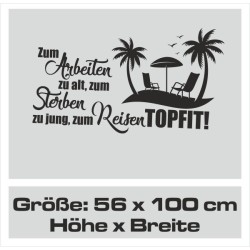 Aufkleber Wohnmobil Wohnwagen Reise Camping Auto Reisemobil Möwe Meer Kompass Globus Strand Palme Urlaub Spruch Familie Zuhause