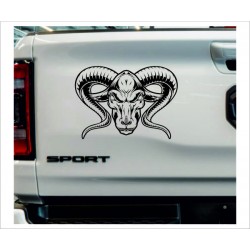 Pick Up Dodge RAM Widder Horn Skull Power Muscle Car Aufkleber SET Auto Tattoo Car Style Sticker